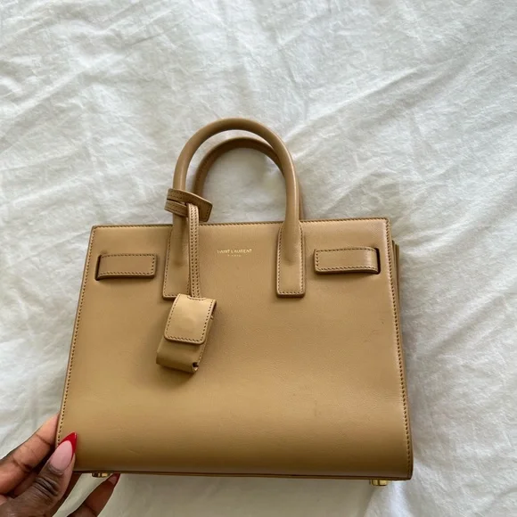 Sac yves hot sale saint laurent beige